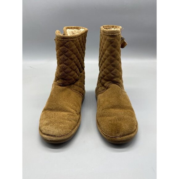 bearpaws boots winter rain brown suede upper adjustable strap size 8 READ - Picture 2 of 8